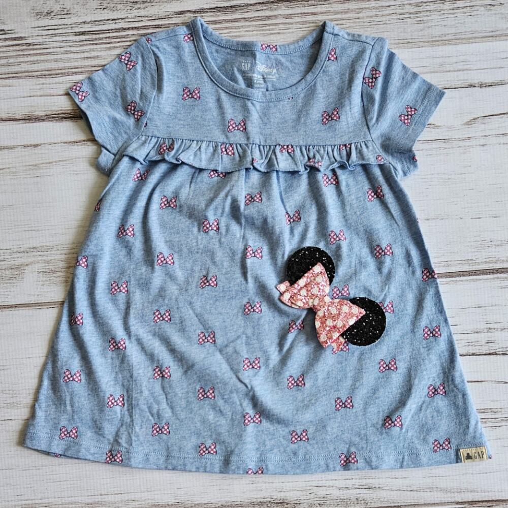 Baby Gap Disney Blue Minnie Mouse Tunic sz 4 Years Toddler